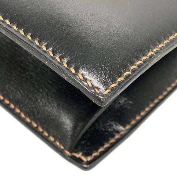 HERMES Fako Black Box Calf Circle I Clutch Bag 498-082625 - Picture 8 of 16